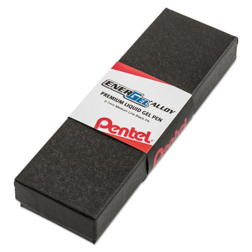 Pentel® Energel Alloy Gel Pen, Retractable, Medium 0.7 Mm, Black Ink, Gold Barrel freeshipping - TVN Wholesale