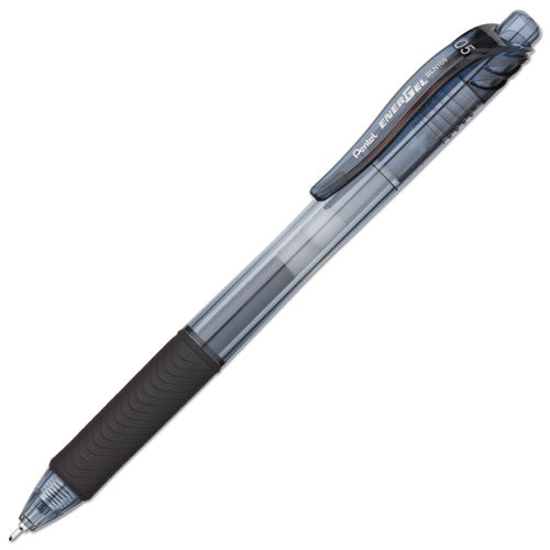 Pentel® Energel-x Gel Pen, Retractable, Fine 0.5 Mm Needle Tip, Black Ink, Black Barrel, Dozen freeshipping - TVN Wholesale