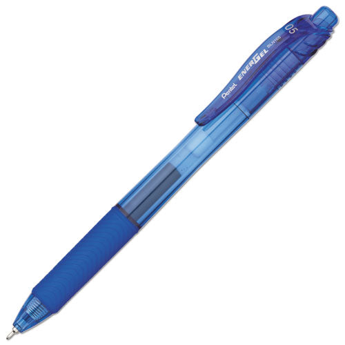 Pentel® Energel-x Gel Pen, Retractable, Fine 0.5 Mm Needle Tip, Blue Ink, Blue Barrel, Dozen freeshipping - TVN Wholesale