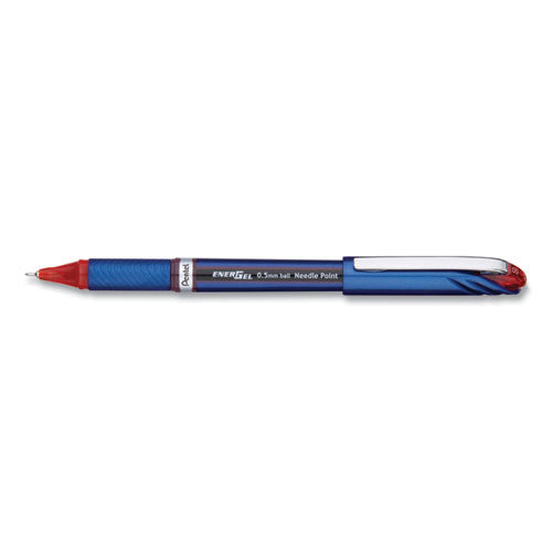 Pentel® Energel Nv Gel Pen, Stick, Fine 0.5 Mm Needle Tip, Red Ink, Red Barrel, Dozen freeshipping - TVN Wholesale