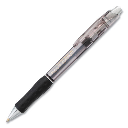 Pentel® R.s.v.p. Super Rt Ballpoint Pen, Retractable, Medium 1 Mm, Black Ink, Black Barrel, Dozen freeshipping - TVN Wholesale