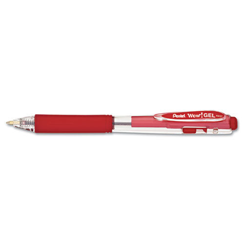 Pentel® Wow! Gel Pen, Retractable, Medium 0.7 Mm, Black Ink, Clear-black Barrel, Dozen freeshipping - TVN Wholesale