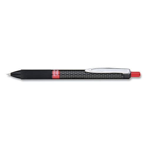 Pentel® Oh! Gel Pen, Retractable, Medium 0.7 Mm, Red Ink, Black Barrel, Dozen freeshipping - TVN Wholesale