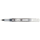 Finito! Porous Point Pen, Stick, Extra-fine 0.4 Mm, Black Ink, Black-silver Barrel