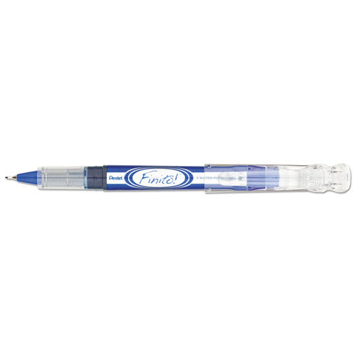 Pentel® Finito! Porous Point Pen, Stick, Extra-fine 0.4 Mm, Blue Ink, Blue-silver Barrel freeshipping - TVN Wholesale