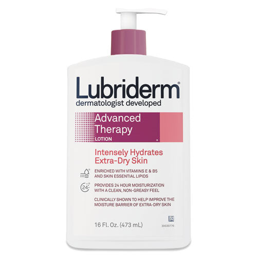 Lubriderm® Advanced Therapy Moisturizing Hand-body Lotion, 16 Oz Pump Bottle, 12-carton freeshipping - TVN Wholesale