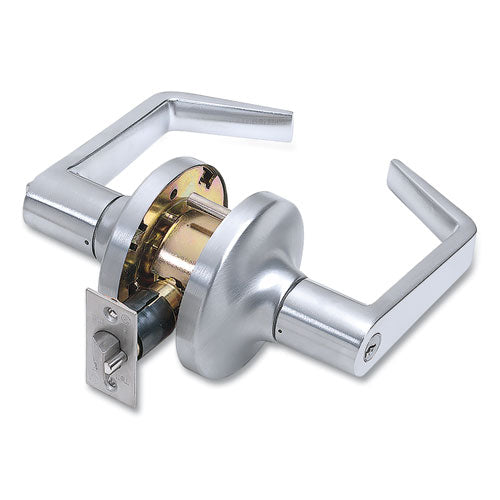 Tell® Heavy Duty Commercial Entry Lever Lockset, Satin Chrome Finish freeshipping - TVN Wholesale