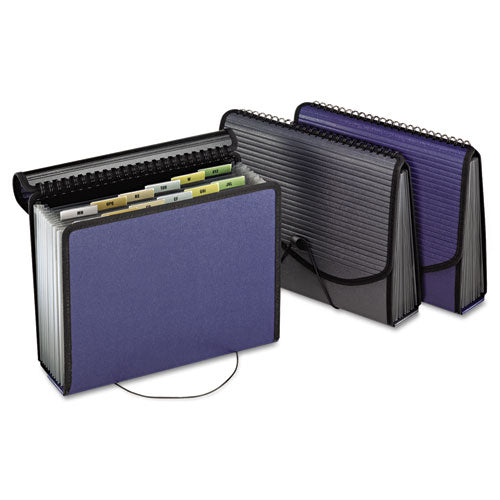 Pendaflex® Spiral Poly Expanding File, 4" Expansion, 13 Sections, Letter Size, Smoke freeshipping - TVN Wholesale