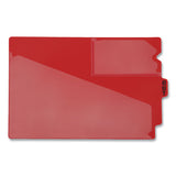 Pendaflex® Colored Poly Out Guides With Center Tab, 1-3-cut End Tab, Out, 8.5 X 11, Red, 50-box freeshipping - TVN Wholesale