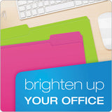 Pendaflex® Glow File Folders, 1-3-cut Tabs, Letter Size, Assorted, 24-pack freeshipping - TVN Wholesale