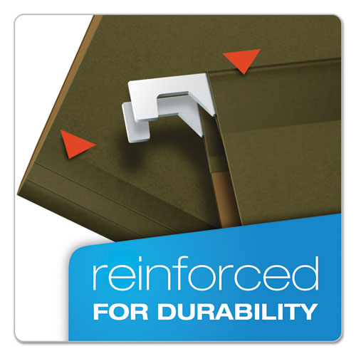 Pendaflex® Reinforced Hanging File Folders, Letter Size, 1-5-cut Tab, Standard Green, 25-box freeshipping - TVN Wholesale