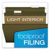 Pendaflex® Reinforced Hanging File Folders, Letter Size, 1-5-cut Tab, Standard Green, 25-box freeshipping - TVN Wholesale