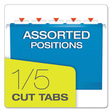 Pendaflex® Extra Capacity Reinforced Hanging File Folders With Box Bottom, Letter Size, 1-5-cut Tab, Assorted, 25-box freeshipping - TVN Wholesale