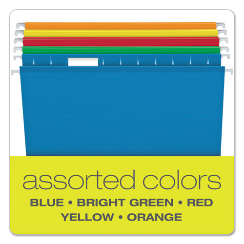 Pendaflex® Extra Capacity Reinforced Hanging File Folders With Box Bottom, Letter Size, 1-5-cut Tab, Assorted, 25-box freeshipping - TVN Wholesale