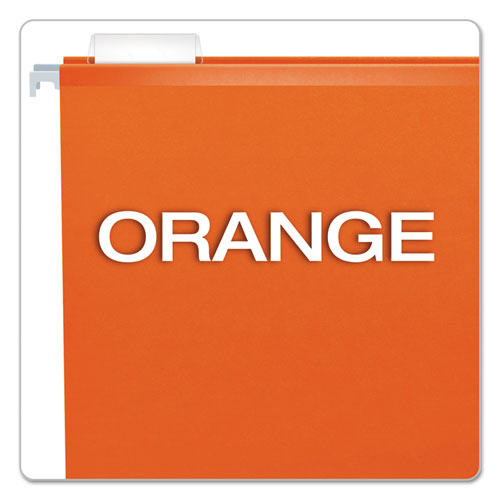 Pendaflex® Extra Capacity Reinforced Hanging File Folders With Box Bottom, Letter Size, 1-5-cut Tab, Orange, 25-box freeshipping - TVN Wholesale
