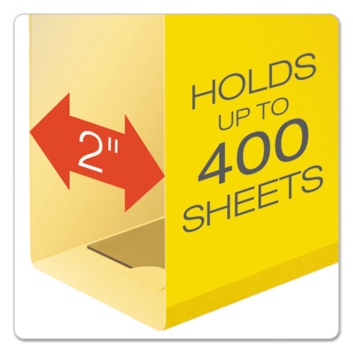 Pendaflex® Extra Capacity Reinforced Hanging File Folders With Box Bottom, Letter Size, 1-5-cut Tab, Yellow, 25-box freeshipping - TVN Wholesale