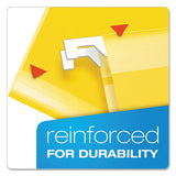 Pendaflex® Extra Capacity Reinforced Hanging File Folders With Box Bottom, Letter Size, 1-5-cut Tab, Yellow, 25-box freeshipping - TVN Wholesale