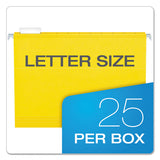 Pendaflex® Extra Capacity Reinforced Hanging File Folders With Box Bottom, Letter Size, 1-5-cut Tab, Yellow, 25-box freeshipping - TVN Wholesale