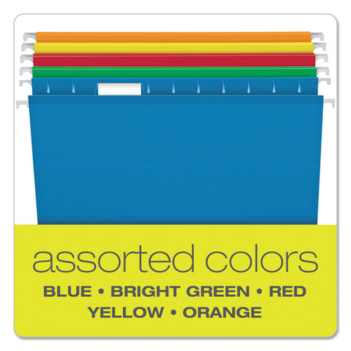 Pendaflex® Extra Capacity Reinforced Hanging File Folders With Box Bottom, Legal Size, 1-5-cut Tab, Assorted, 25-box freeshipping - TVN Wholesale