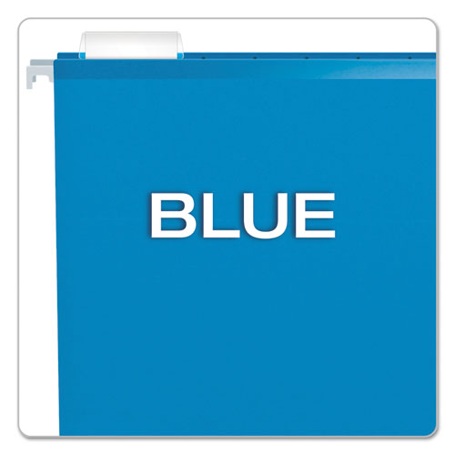 Pendaflex® Extra Capacity Reinforced Hanging File Folders With Box Bottom, Legal Size, 1-5-cut Tab, Blue, 25-box freeshipping - TVN Wholesale