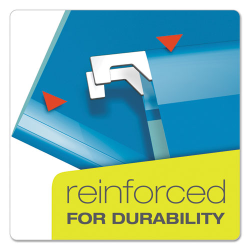 Pendaflex® Extra Capacity Reinforced Hanging File Folders With Box Bottom, Legal Size, 1-5-cut Tab, Blue, 25-box freeshipping - TVN Wholesale