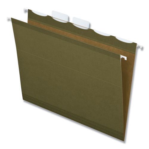 Pendaflex® Ready-tab Reinforced Hanging File Folders, Letter Size, 1-5-cut Tab, Standard Green, 25-box freeshipping - TVN Wholesale