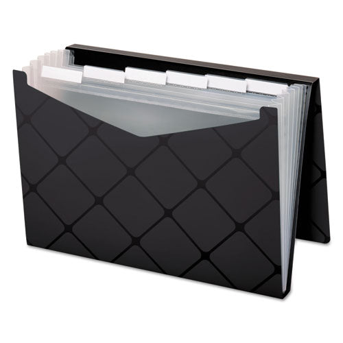 Pendaflex® Poly Expanding File, 1.5" Expansion, 7 Sections, 1-7-cut Tab, Letter Size, Black freeshipping - TVN Wholesale