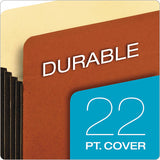 Pendaflex® File Pocket W- Tyvek, 3.5" Expansion, Legal Size, Redrope, 10-box freeshipping - TVN Wholesale