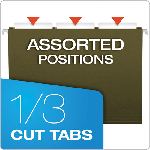 Pendaflex® Standard Green Hanging Folders, Letter Size, 1-3-cut Tab, Standard Green, 25-box freeshipping - TVN Wholesale