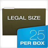 Pendaflex® Standard Green Hanging Folders, Legal Size, 1-3-cut Tab, Standard Green, 25-box freeshipping - TVN Wholesale