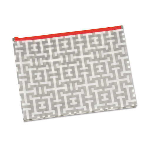 Pendaflex® Fashion Poly Zip Envelope, Zipper Closure, 8.5 X 11, Assorted, 3-pack freeshipping - TVN Wholesale