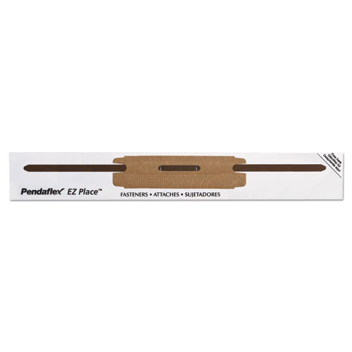 Pendaflex® E-z Place Self-adhesive Fasteners, 2" Capacity, 2.88" Center To Center, Brown-white, 48-pack freeshipping - TVN Wholesale