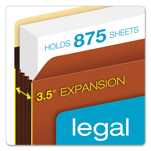 Pendaflex® Heavy-duty File Pockets, 3.5" Expansion, Legal Size, Redrope, 25-box freeshipping - TVN Wholesale