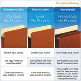 Pendaflex® Heavy-duty File Pockets, 3.5" Expansion, Legal Size, Redrope, 25-box freeshipping - TVN Wholesale