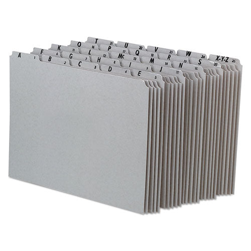 Pendaflex® Top Tab A-z File Guides, 1-5-cut Top Tab, A To Z, 8.5 X 11, Gray, 25-set freeshipping - TVN Wholesale