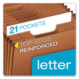 Pendaflex® Heavy-duty Expanding File, 21 Sections, 1-3-cut Tab, Letter Size, Redrope freeshipping - TVN Wholesale