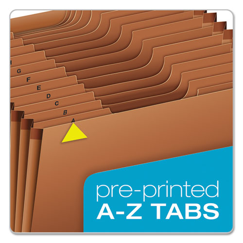 Pendaflex® Heavy-duty Expanding File, 21 Sections, 1-3-cut Tab, Letter Size, Redrope freeshipping - TVN Wholesale