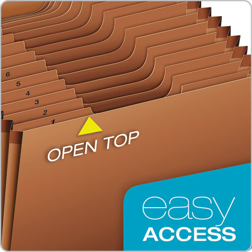 Pendaflex® Heavy-duty Expanding File, 31 Sections, 1-3-cut Tab, Letter Size, Redrope freeshipping - TVN Wholesale