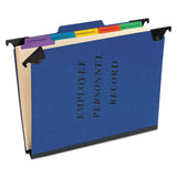 Pendaflex® Vertical Style Personnel Folders, 1-3-cut Tabs, Center Position, Letter Size, Blue freeshipping - TVN Wholesale