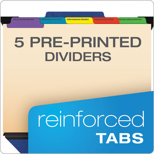 Pendaflex® Hanging Style Personnel Folders, 1-3-cut Tabs, Center Position, Letter Size, Blue freeshipping - TVN Wholesale