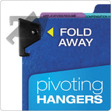 Pendaflex® Hanging Style Personnel Folders, 1-3-cut Tabs, Center Position, Letter Size, Blue freeshipping - TVN Wholesale