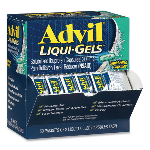 Advil® Liqui-gels, Two-pack, 50 Packs-box freeshipping - TVN Wholesale