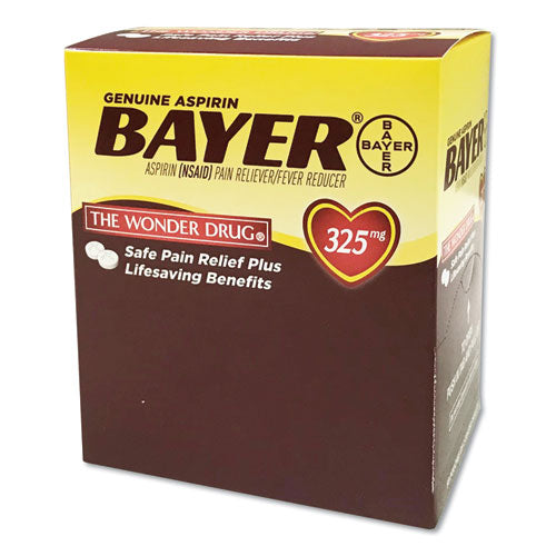 Bayer® Aspirin Tablets, Two-pack, 50 Packs-box freeshipping - TVN Wholesale