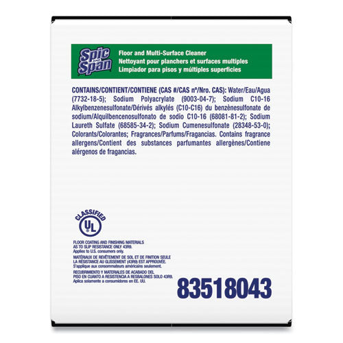 Spic and Span® Liquid Floor Cleaner, 3 Oz Packet, 45-carton freeshipping - TVN Wholesale