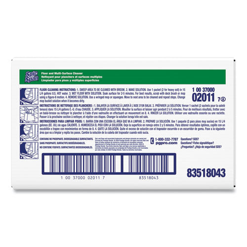 Spic and Span® Liquid Floor Cleaner, 3 Oz Packet, 45-carton freeshipping - TVN Wholesale