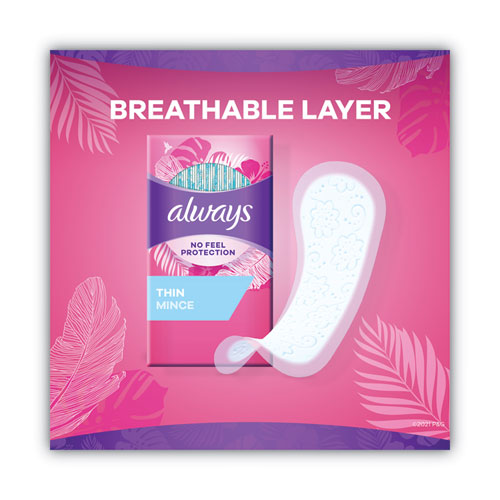 Always® Thin Daily Panty Liners, Regular, 20-pack, 24 Packs-carton freeshipping - TVN Wholesale