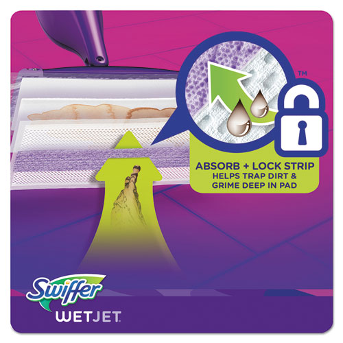 Swiffer® Wetjet System Refill Cloths, 11.3" X 5.4", White, 24-box freeshipping - TVN Wholesale