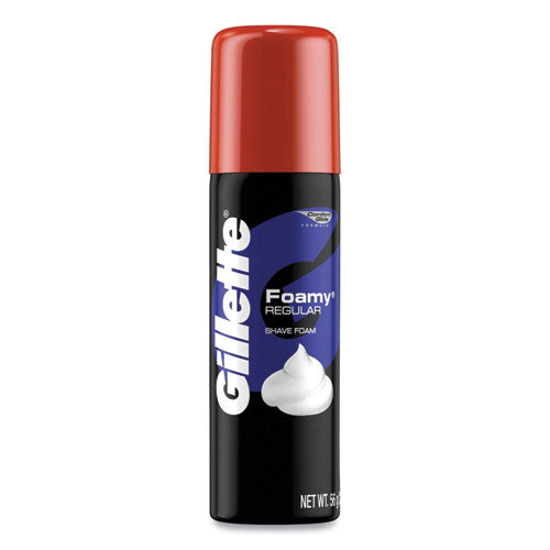 Gillette® Foamy Shave Cream, Original Scent, 2 Oz Aerosol Spray Can, 48-carton freeshipping - TVN Wholesale
