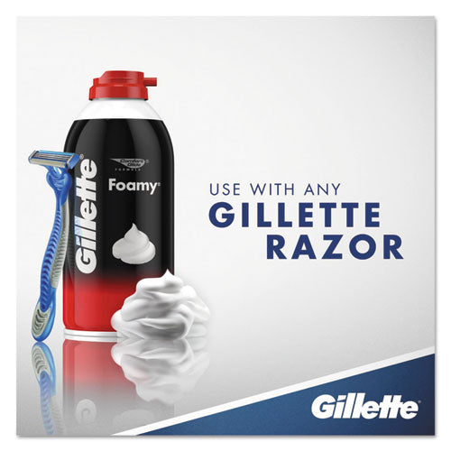 Gillette® Foamy Shave Cream, Original Scent, 2 Oz Aerosol Spray Can, 48-carton freeshipping - TVN Wholesale