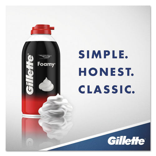 Gillette® Foamy Shave Cream, Original Scent, 2 Oz Aerosol Spray Can, 48-carton freeshipping - TVN Wholesale